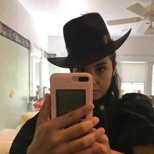 Beautiful black wool hat